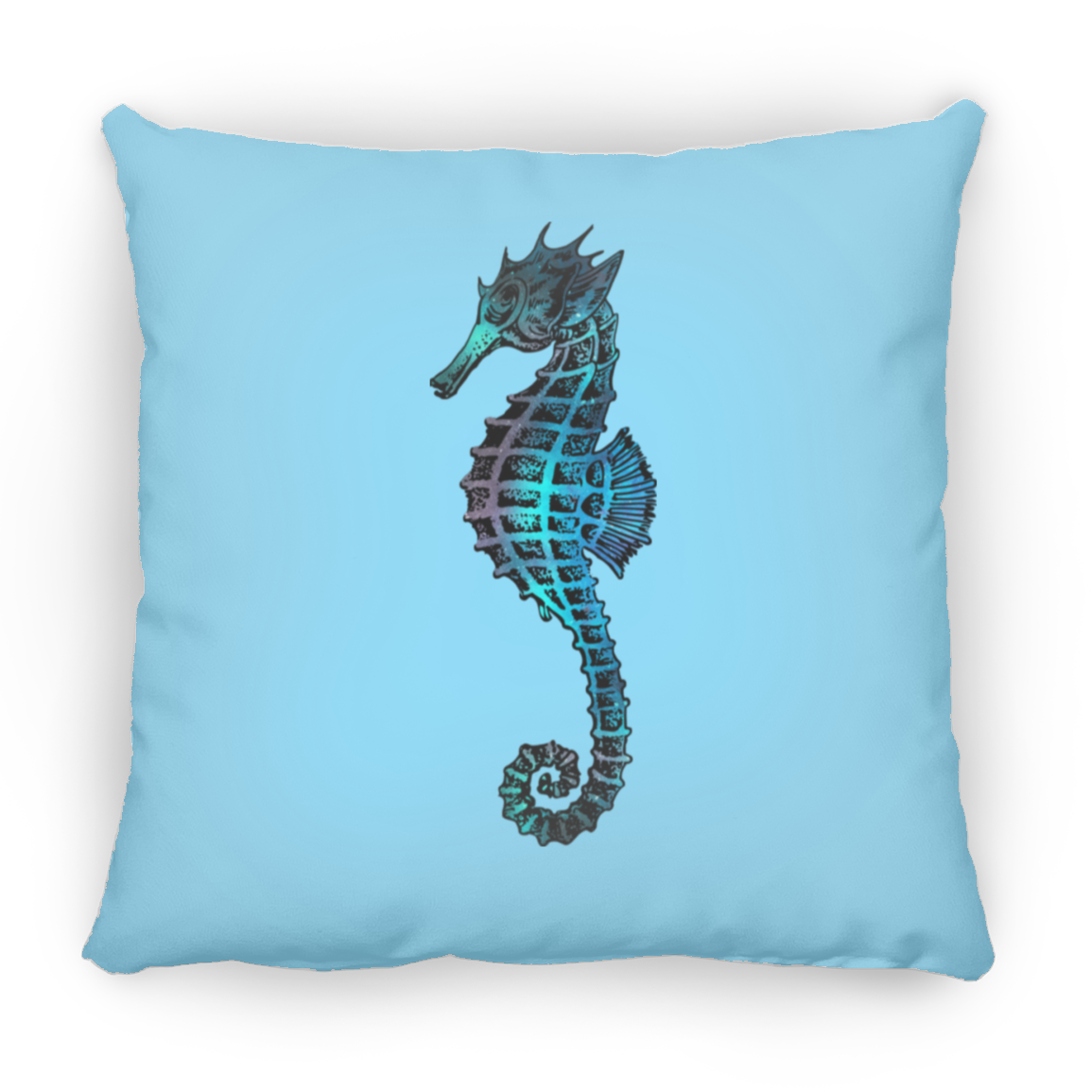 Colorful Seahorse - Throw Pillows