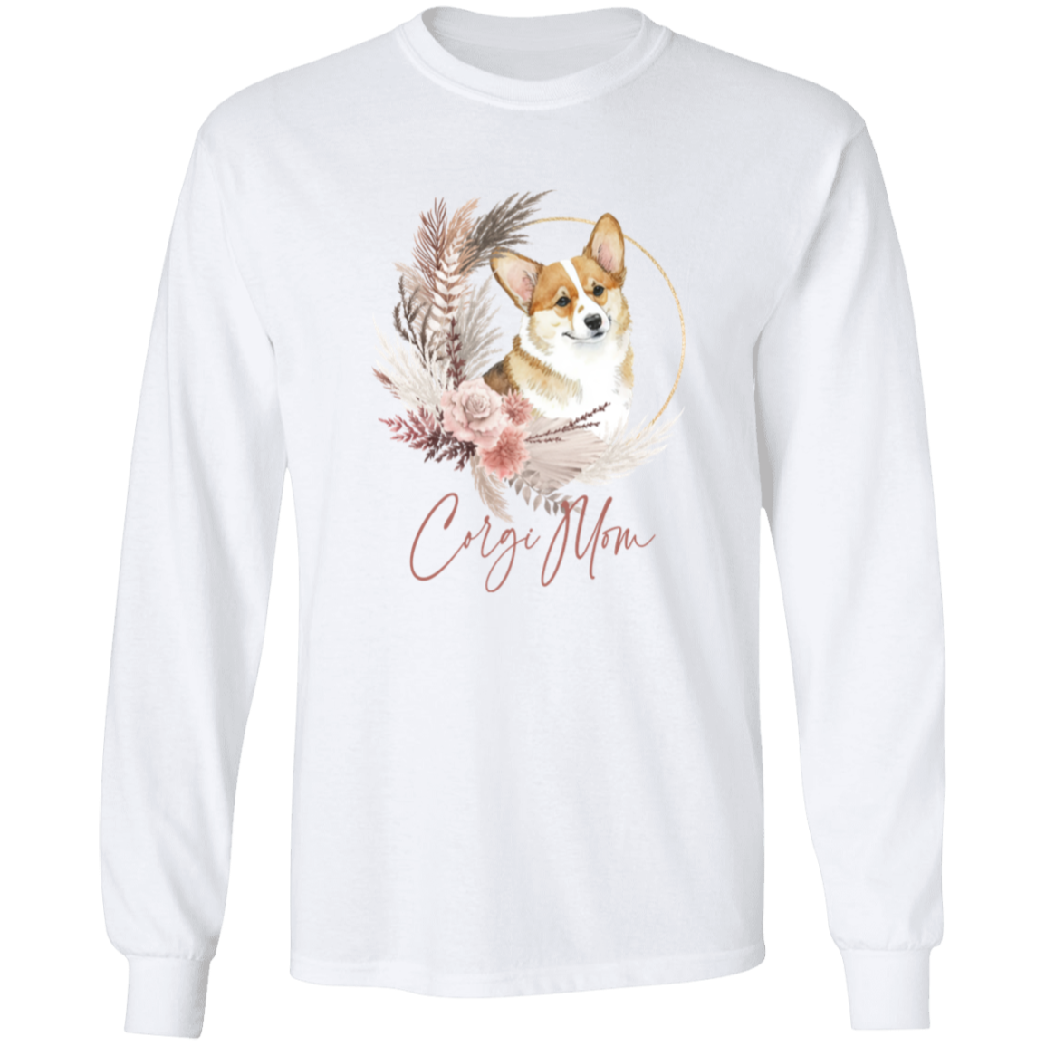 Corgi Mom Boho Wreath - T-shirts, Hoodies and Sweatshirts