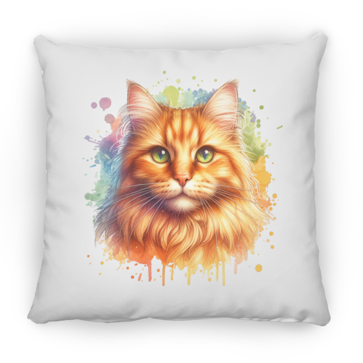 Orange Tabby Cat - Throw Pillows