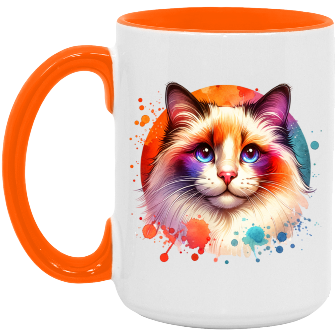 Longhair Tortie Point Cat - Mugs