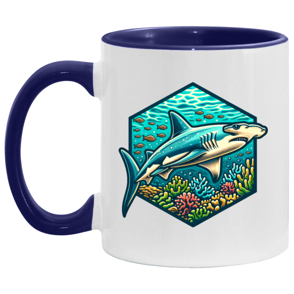 Hammerhead Shark Graphic - Mugs