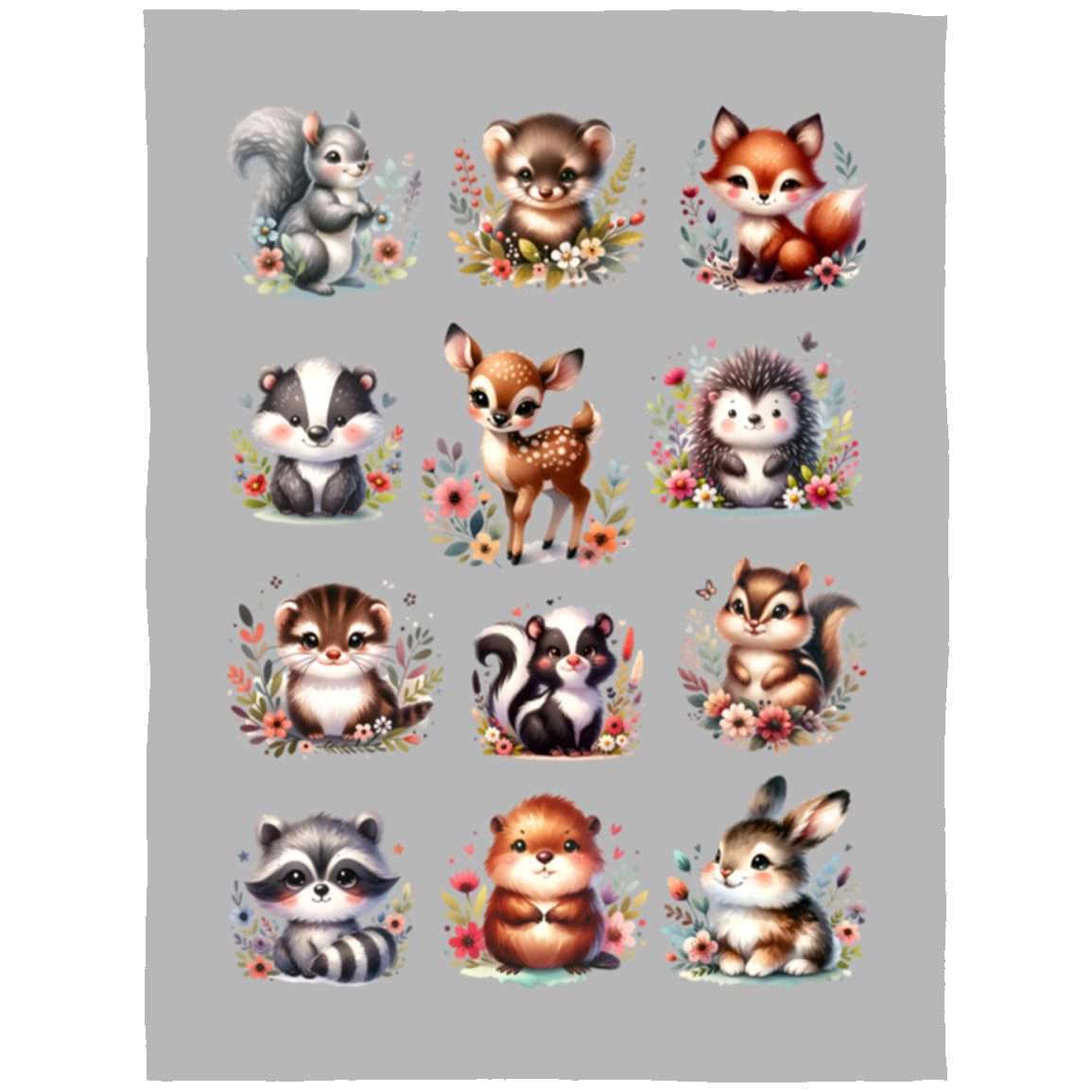 Forest Babies Blanket Fleece Blankets