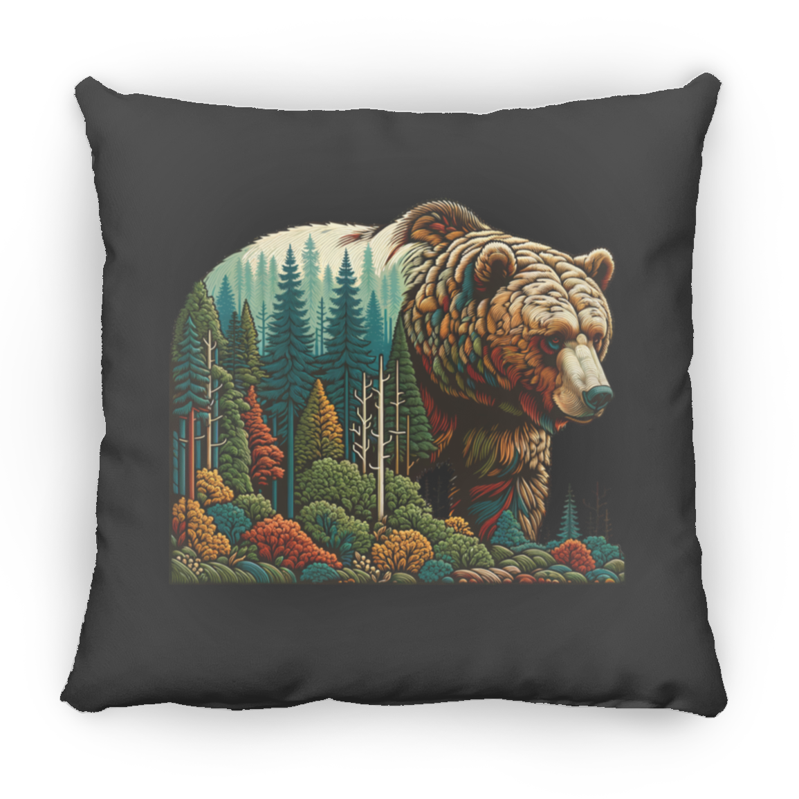 Guardian Grizzly - Throw Pillows