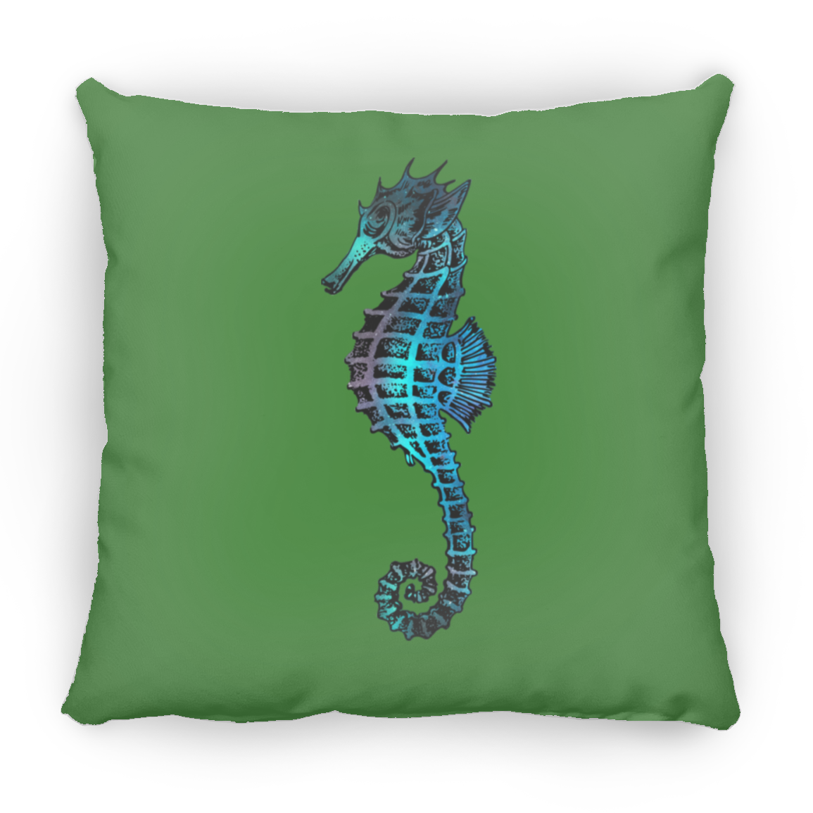 Colorful Seahorse - Throw Pillows