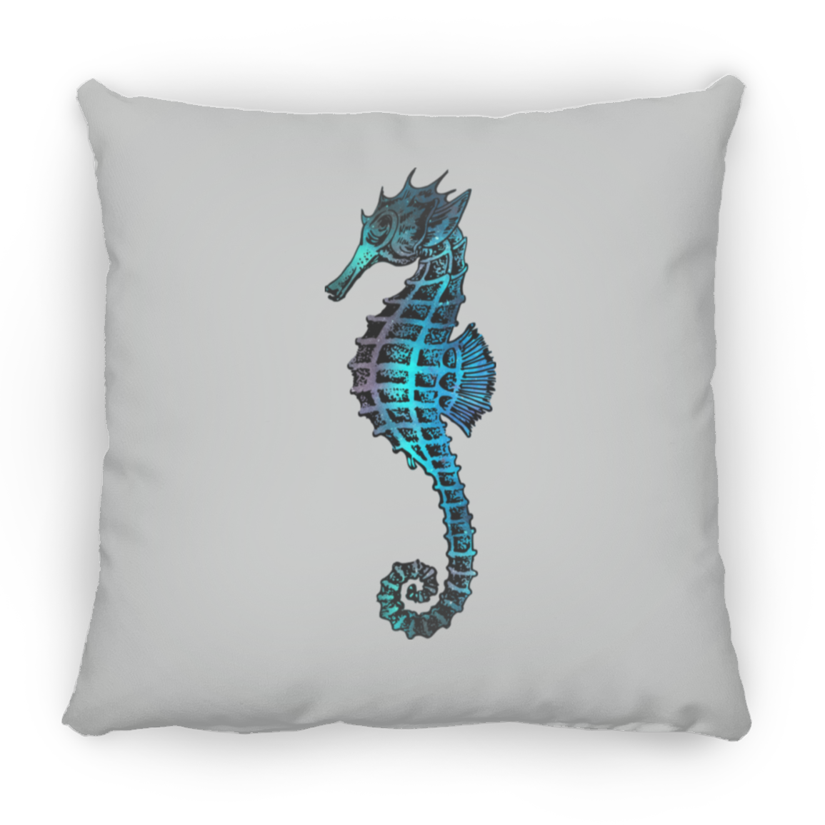 Colorful Seahorse - Throw Pillows