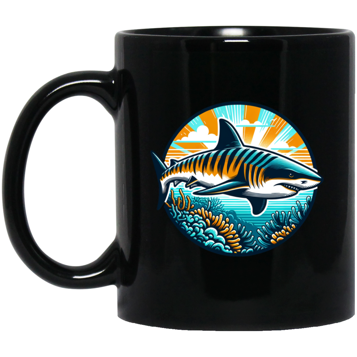Tiger Shark Graphic Mugs