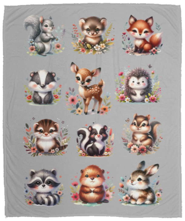 Forest Babies Blanket Fleece Blankets
