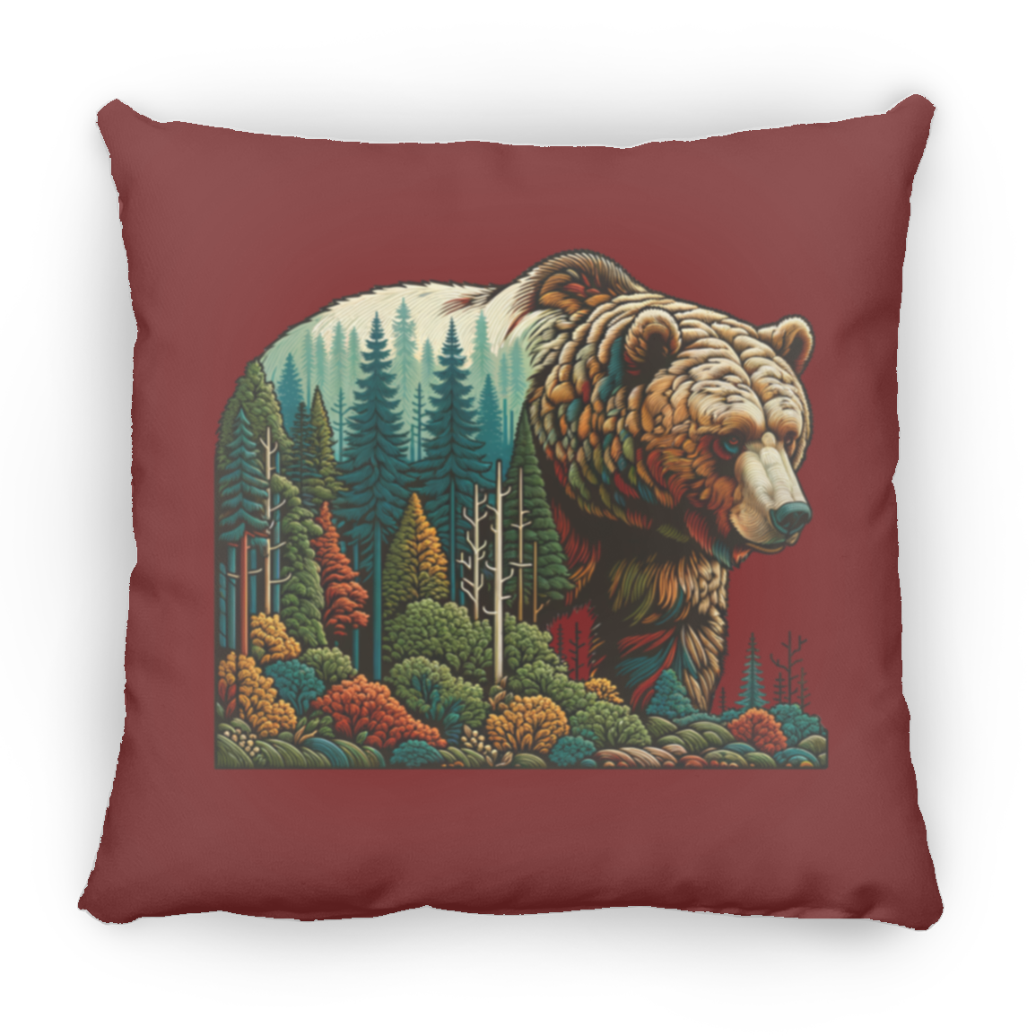 Guardian Grizzly - Throw Pillows