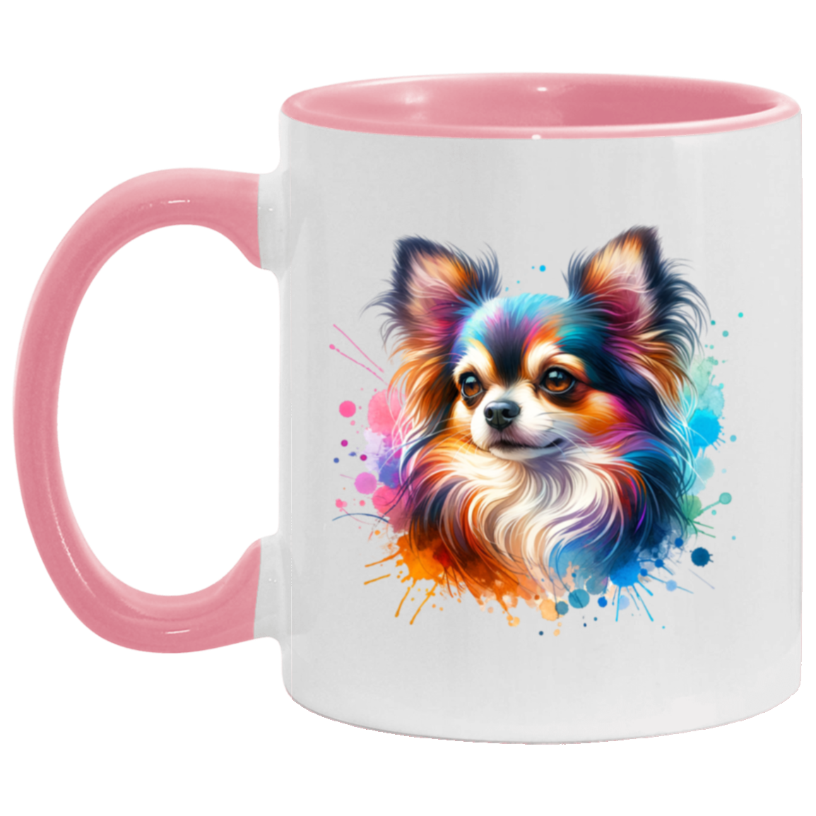 Longhair Tricolor Chihuahua - Mugs