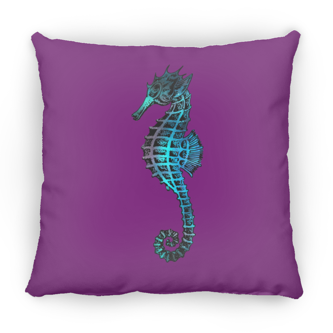 Colorful Seahorse - Throw Pillows