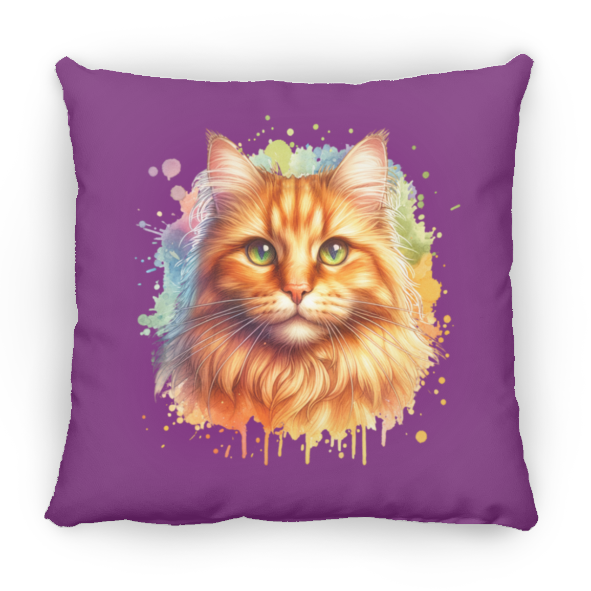 Orange Tabby Cat - Throw Pillows
