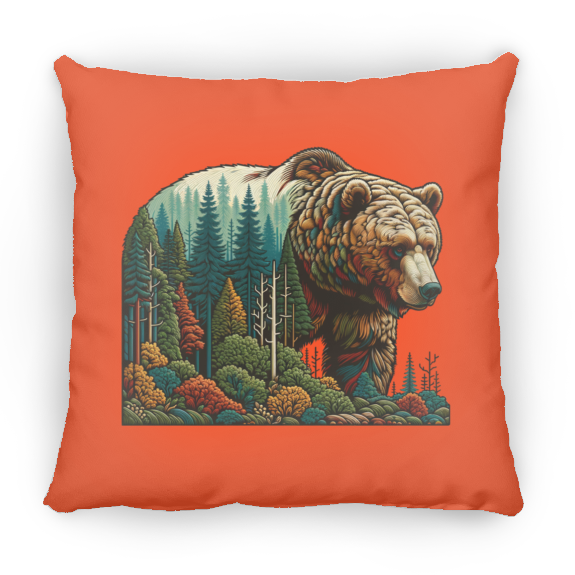 Guardian Grizzly - Throw Pillows