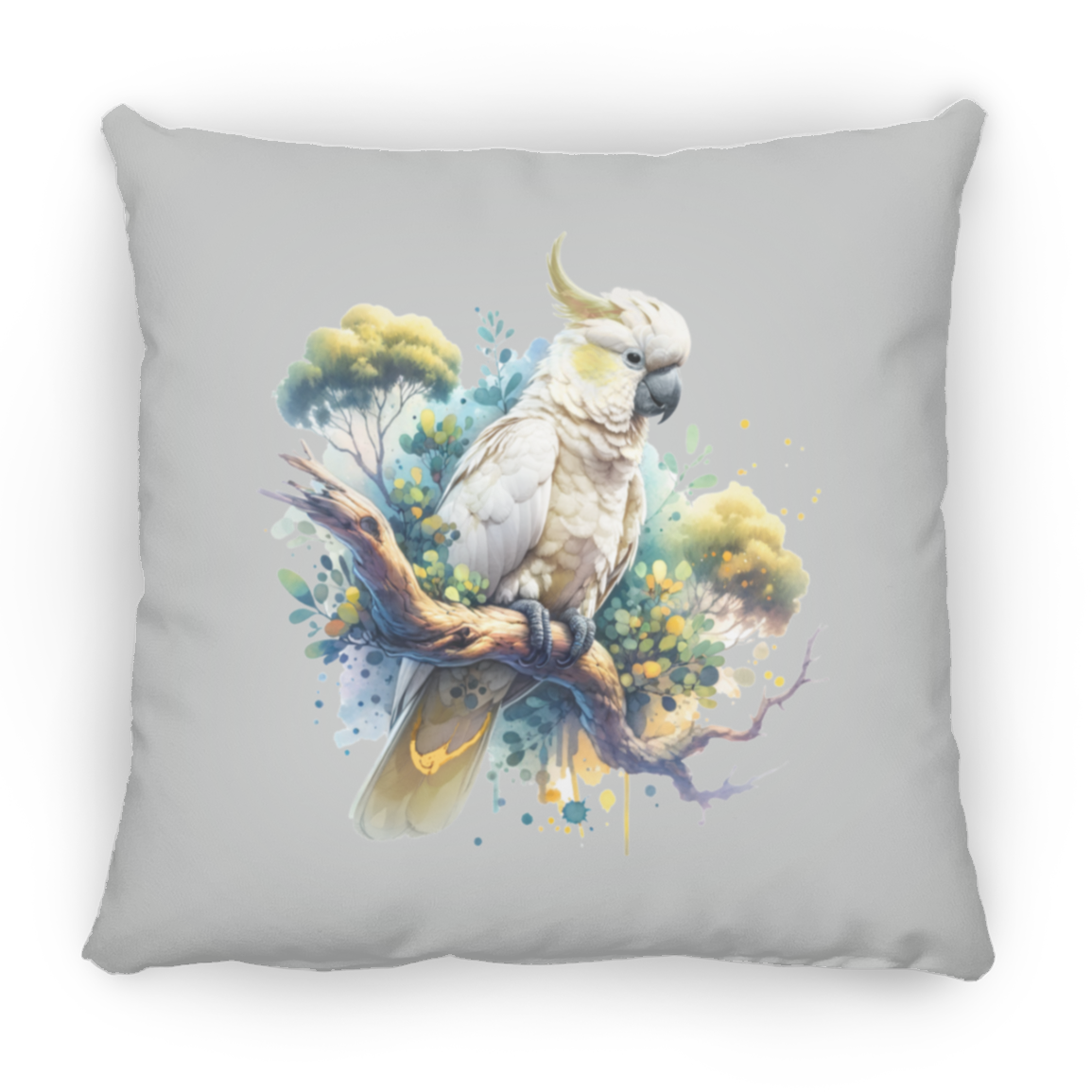 Cockatoo in Tree - Throw Pillows