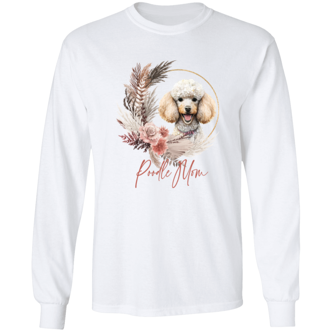 Poodle Mom Boho Wreath - T-shirts, Hoodies and Sweatshirts