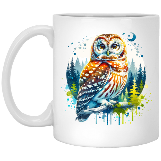 Watercolor Owl Mugs