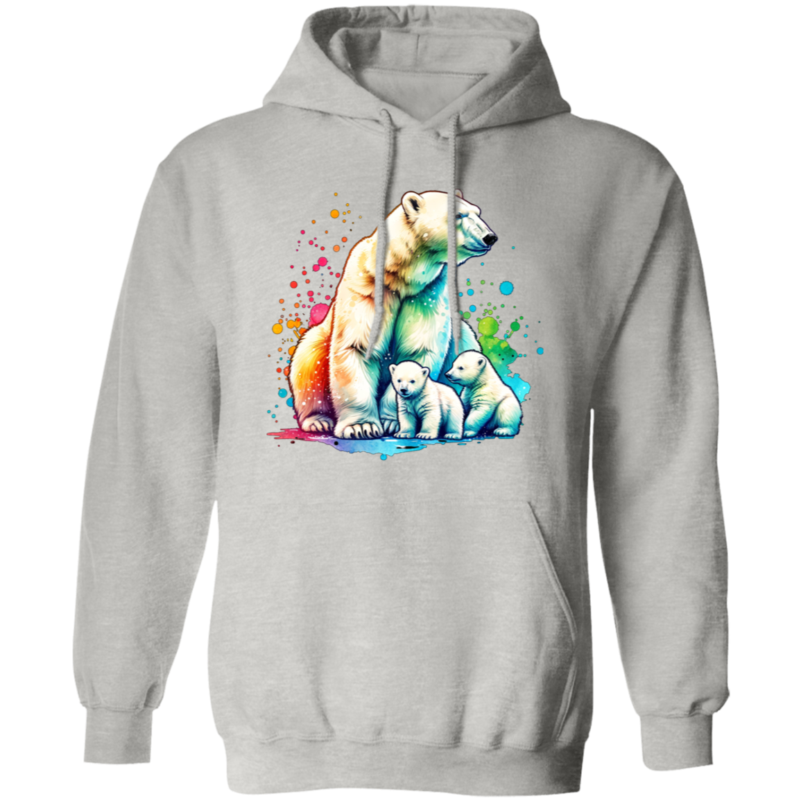 Polar Bear Mom with Cubs - T-shirts, Hoodies and Sweatshirts