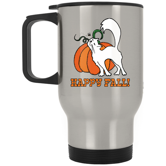 Happy Fall! Stainless Steel Travel Mug