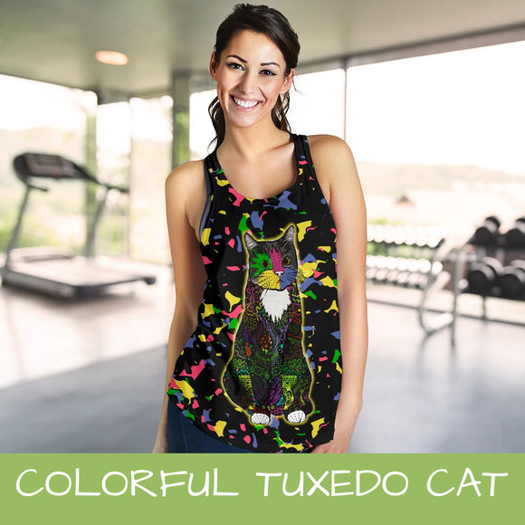 Colorful Tuxedo Cat