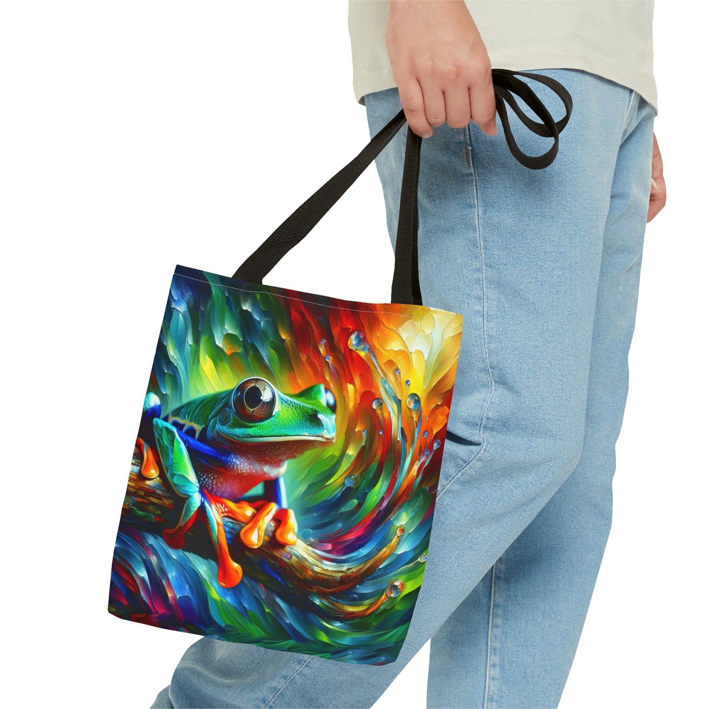 Treefrog Swirl Tote Bag