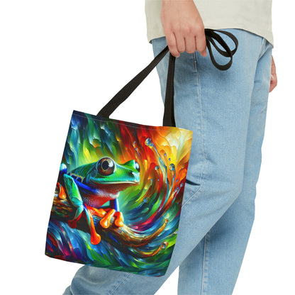 Treefrog Swirl Tote Bag