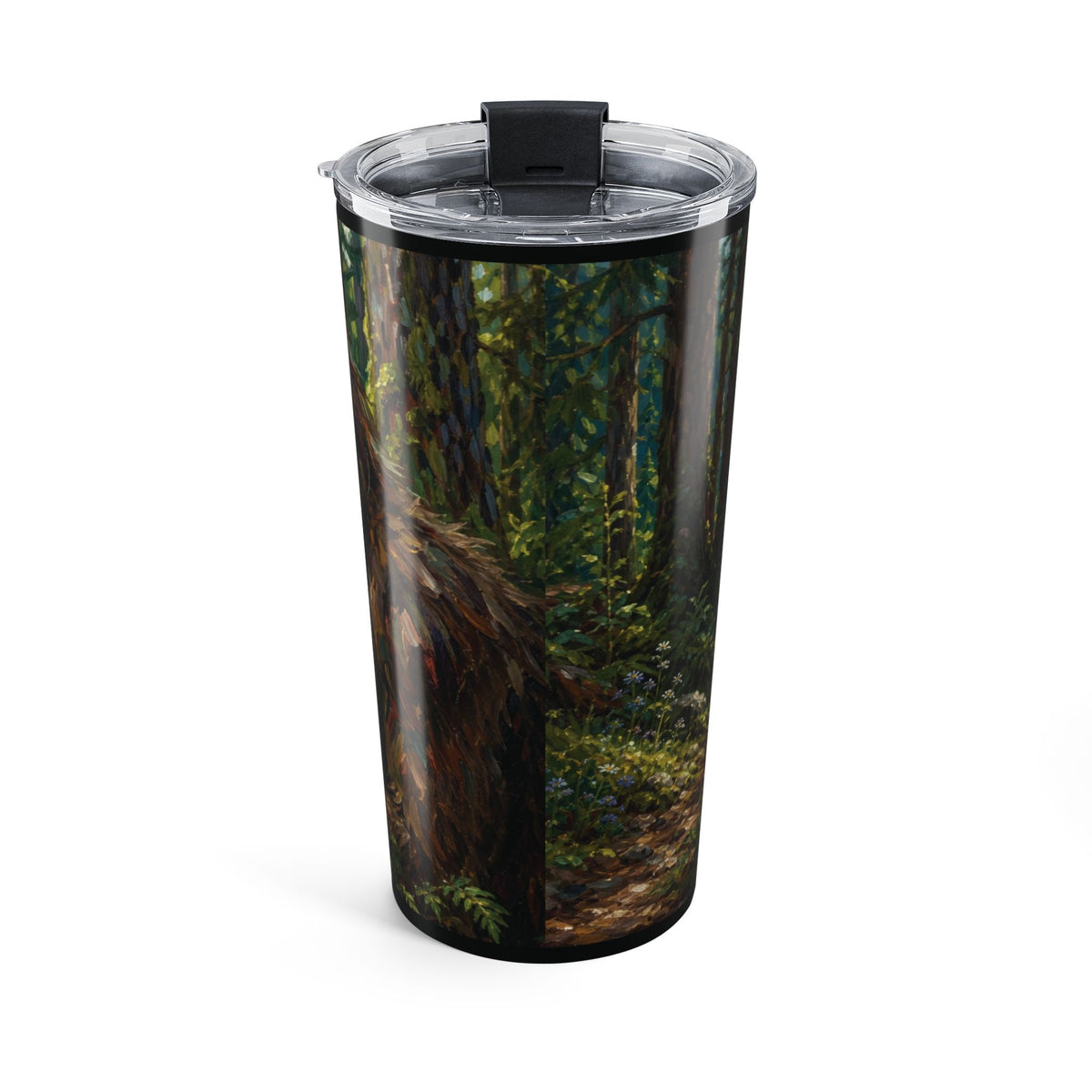 Sasquatch Forest 20oz Tumbler — Bigfoot Nature Travel Mug