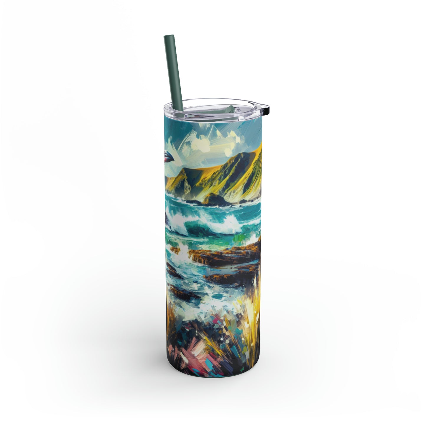 Yellow-Eyed Penguin - Skinny Matte Tumbler, 20oz