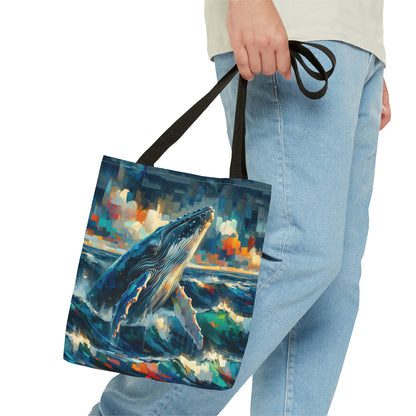 Humpback Breaching - Tote Bag