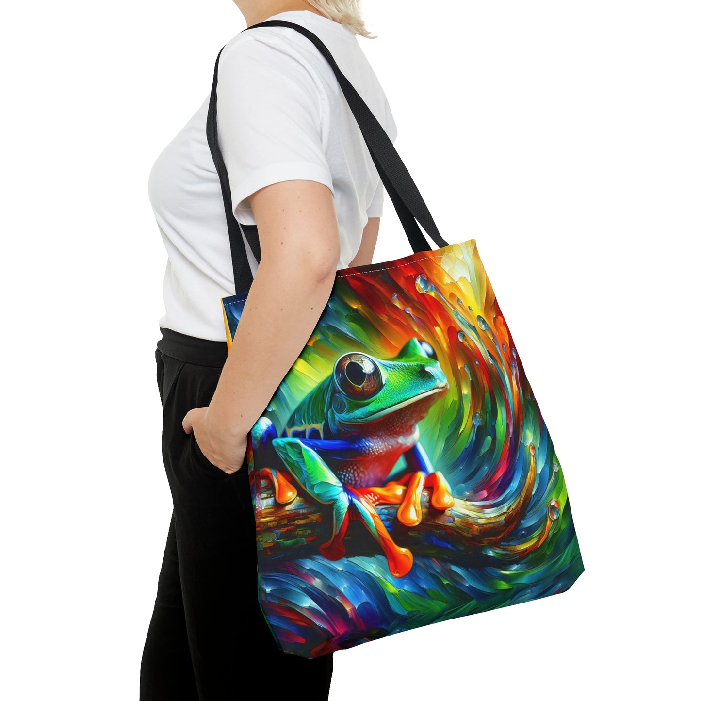 Treefrog Swirl Tote Bag