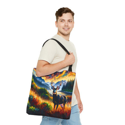 Black Tail Buck in Olympic National Park - Tote Bag