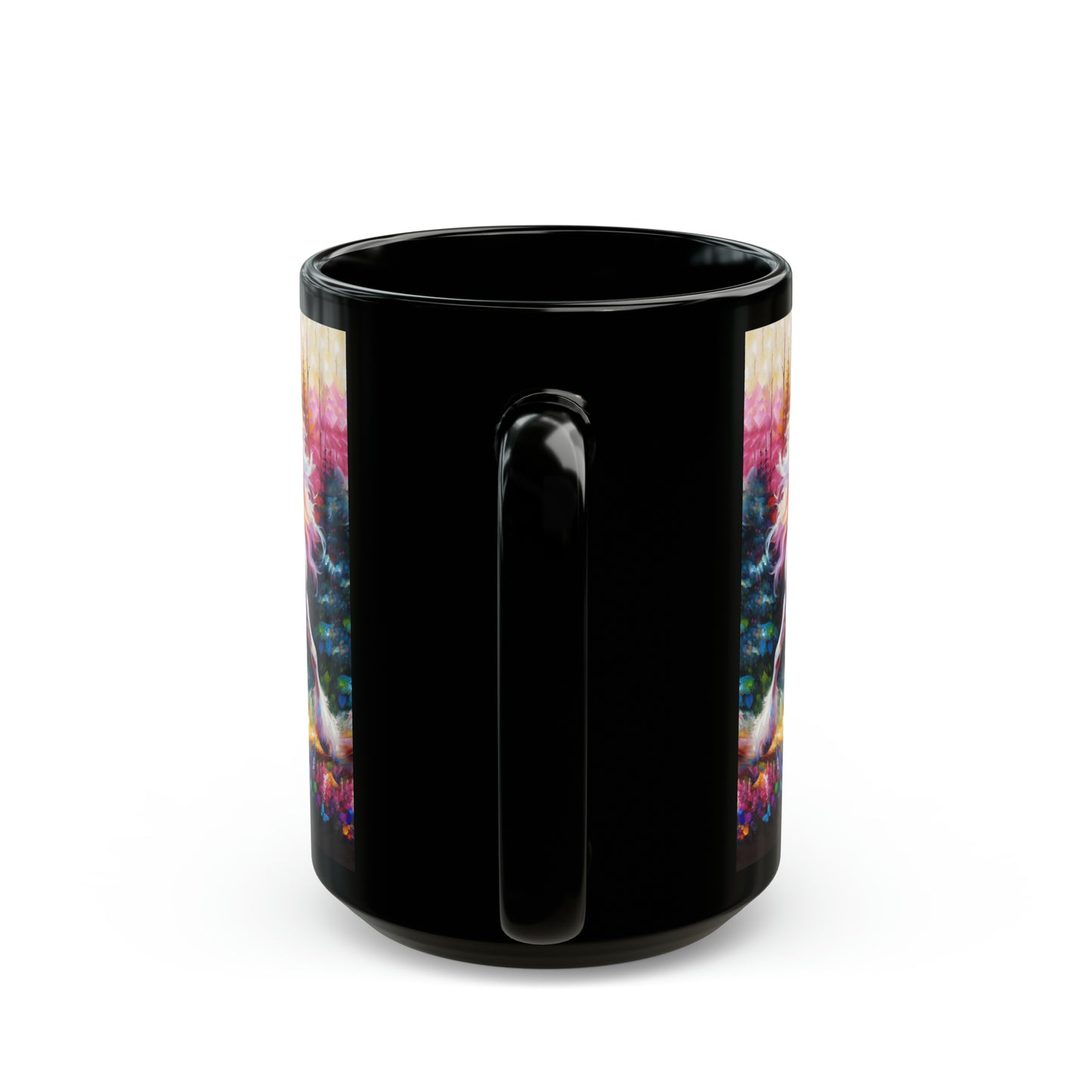 Unicorn Dad Meets His Daughter - Black Mugs (11oz, 15oz)