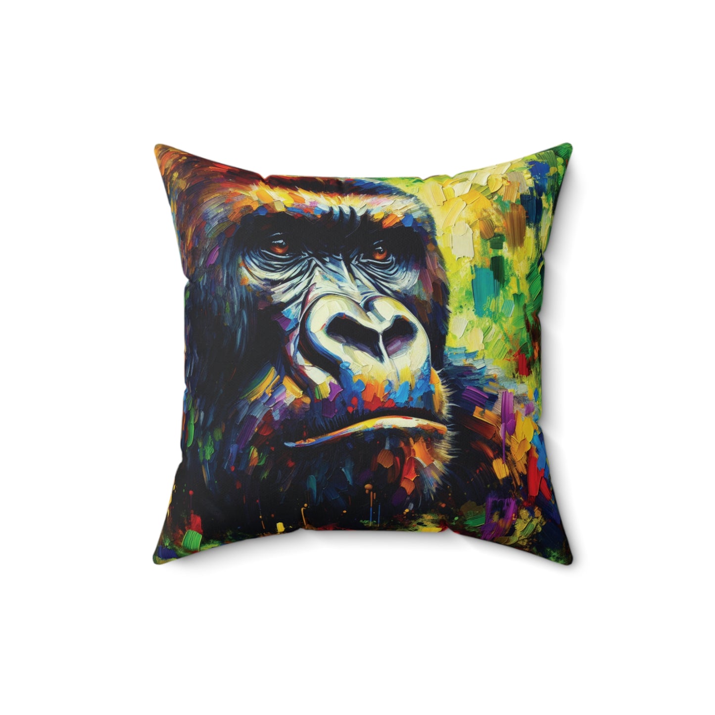 Pensive Gorilla - Square Pillows