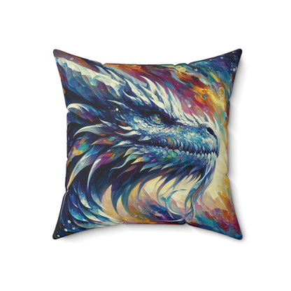 Opal Dragon - Square Pillow