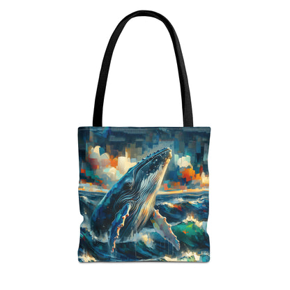 Humpback Breaching - Tote Bag