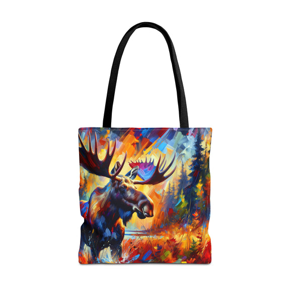 Sunset Moose Tote Bag