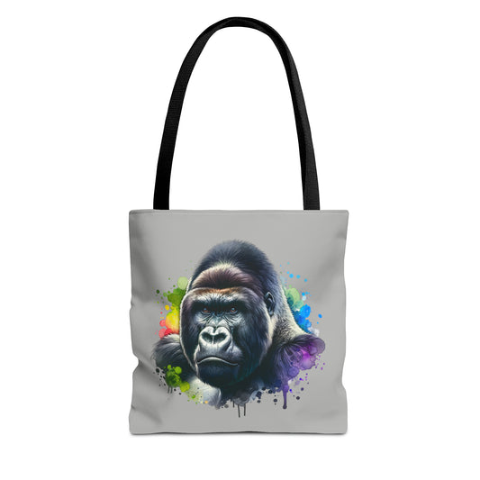 Silverback Male Gorilla Watercolor Tote Bag