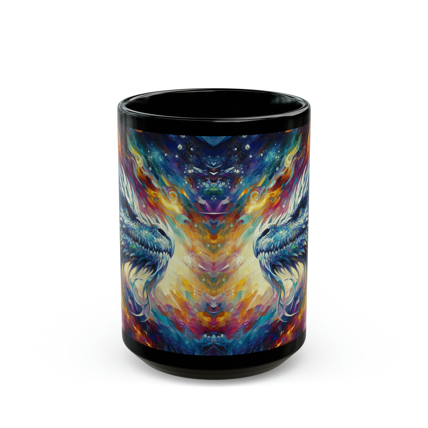 Opal Dragon - Black Mugs (11oz, 15oz)