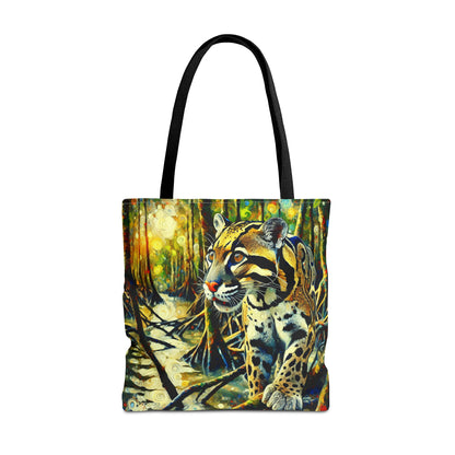 Clouded Leopard with Mangrove Trees - Tote Bag