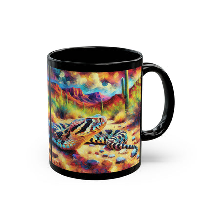 Desert Rattlesnake - Black Mug (11oz, 15oz)