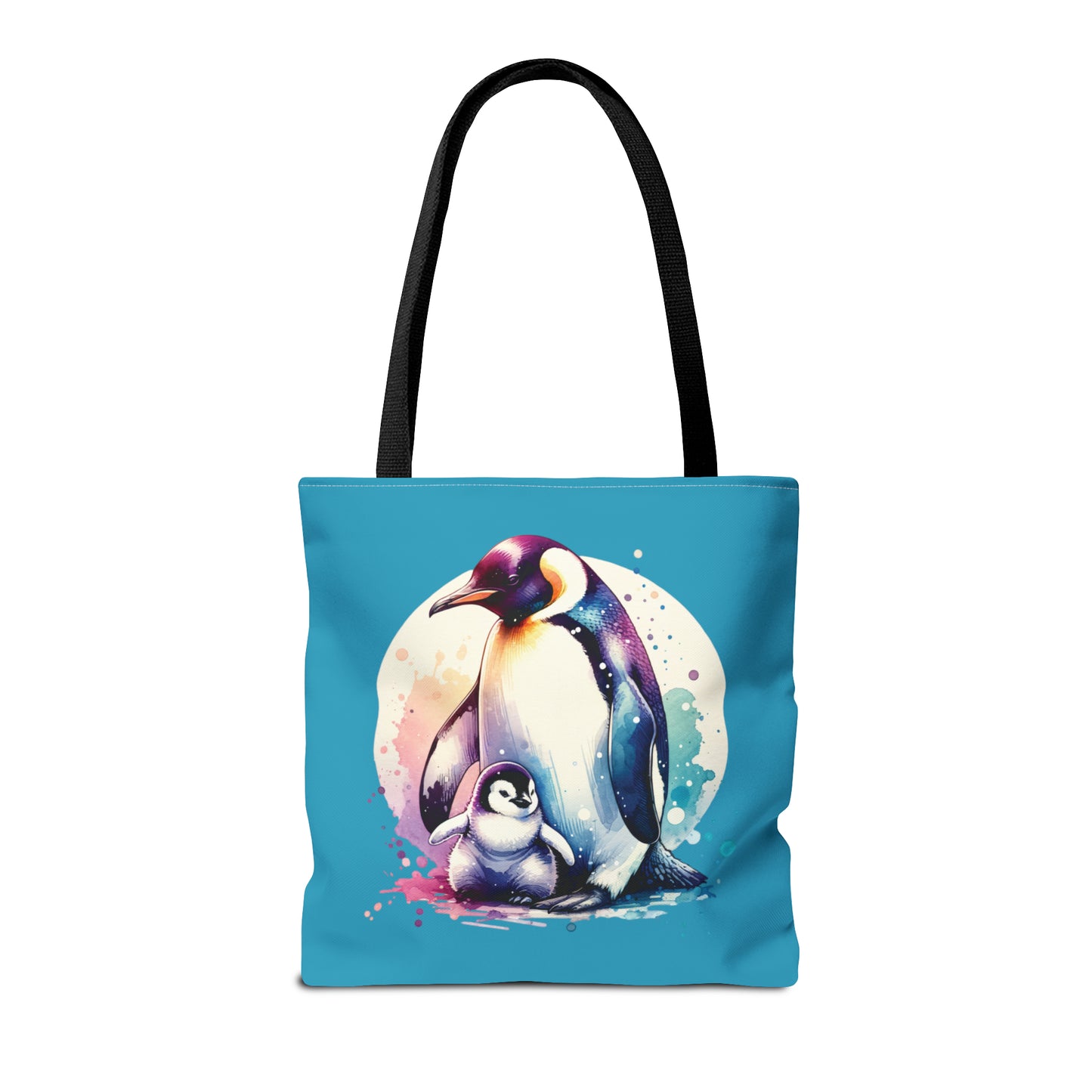 Penguin and Baby Tote Bag