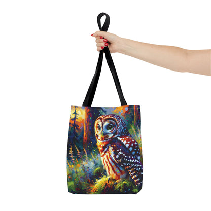 Barred Owl at Sunset Tote Bag
