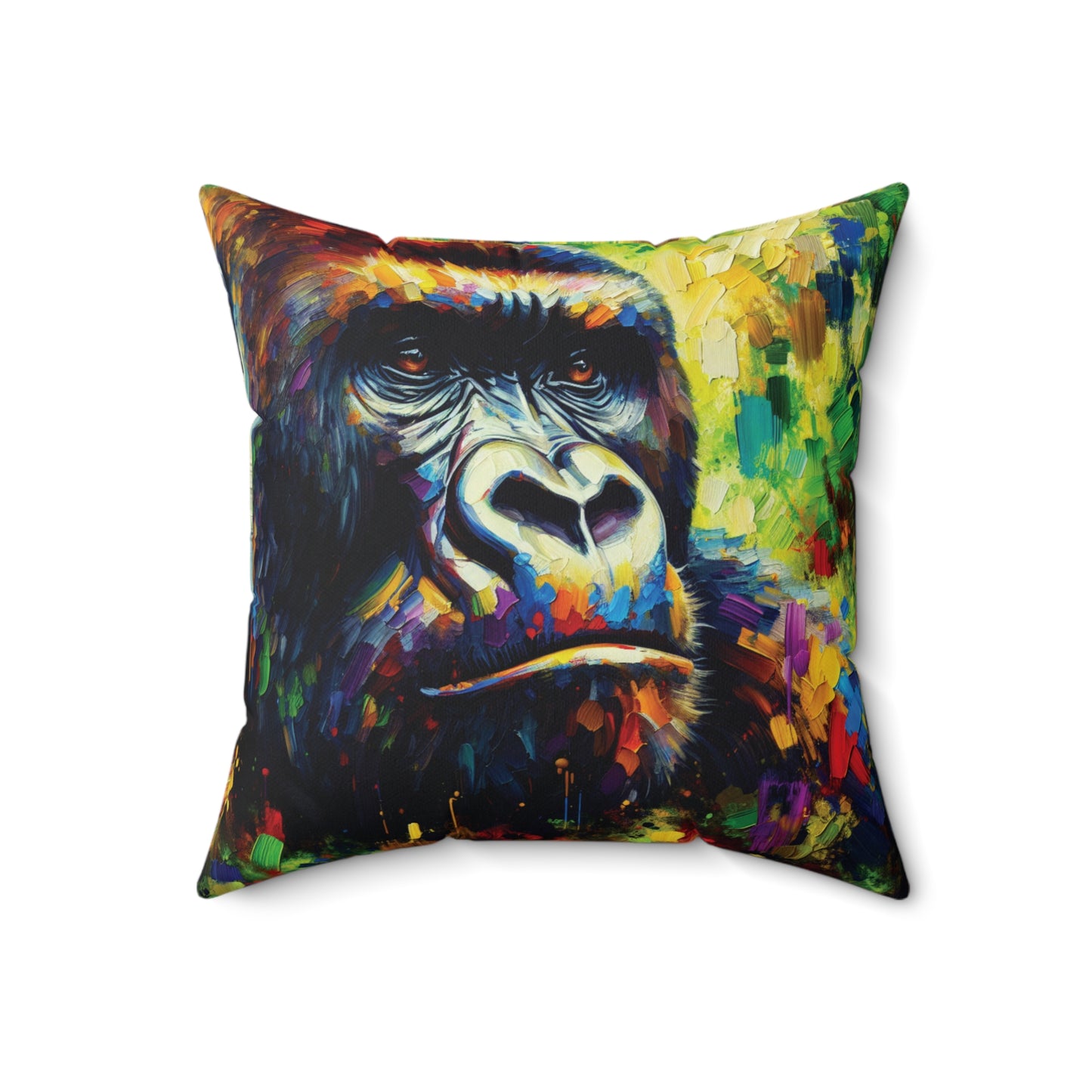 Pensive Gorilla - Square Pillows