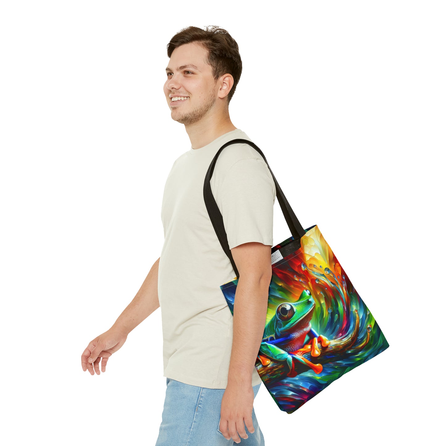 Treefrog Swirl Tote Bag