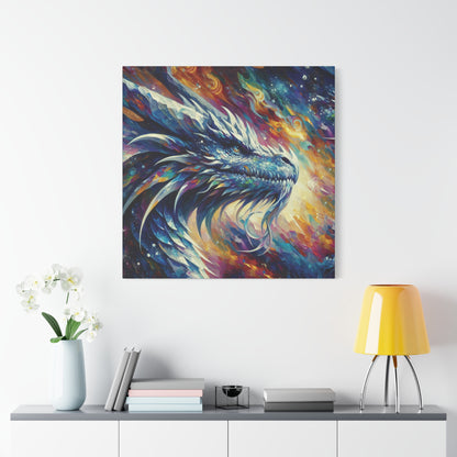 Canvas Wall Art - Opal Dragon Impressionist Art Print