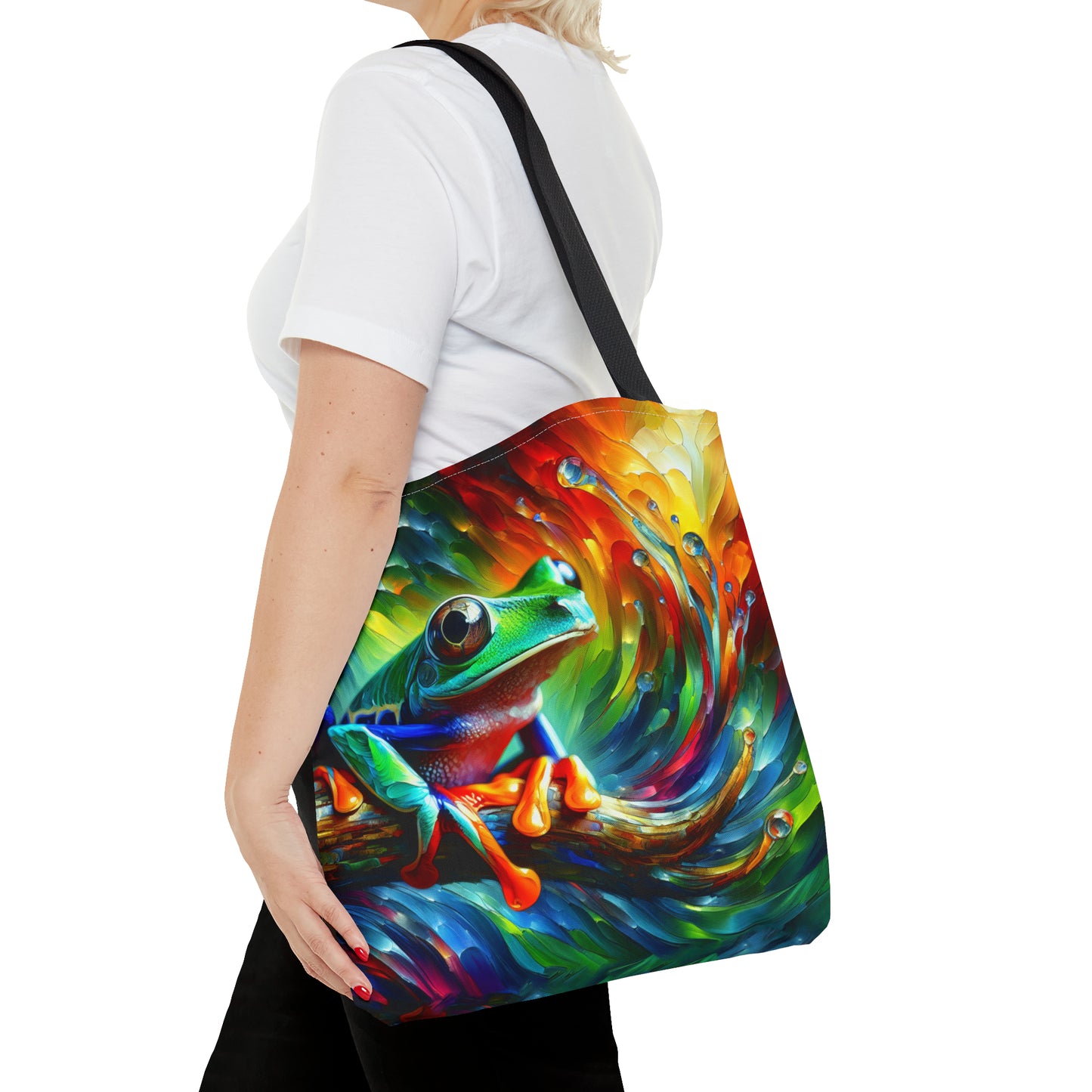 Treefrog Swirl Tote Bag