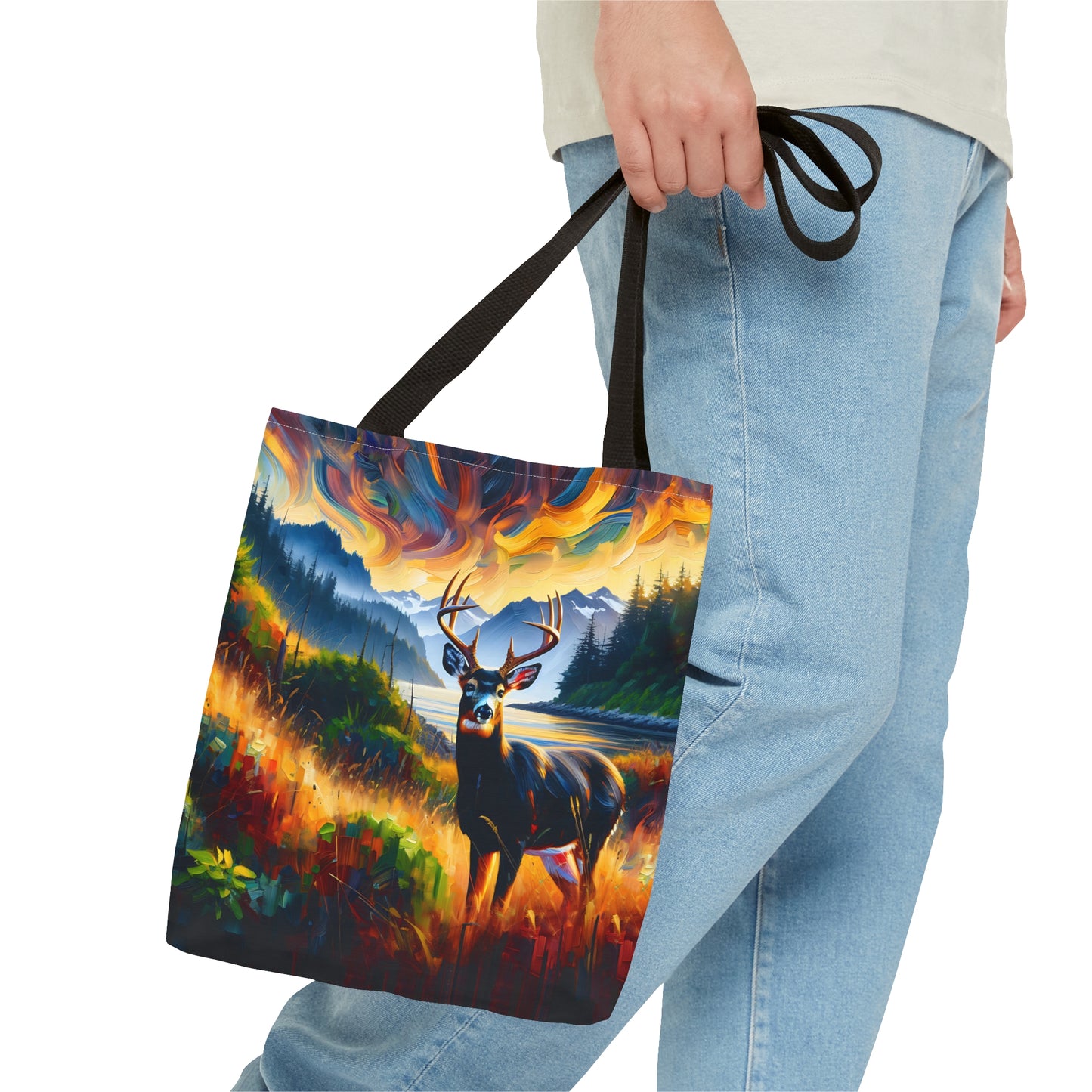 Black Tail Buck in Olympic National Park - Tote Bag