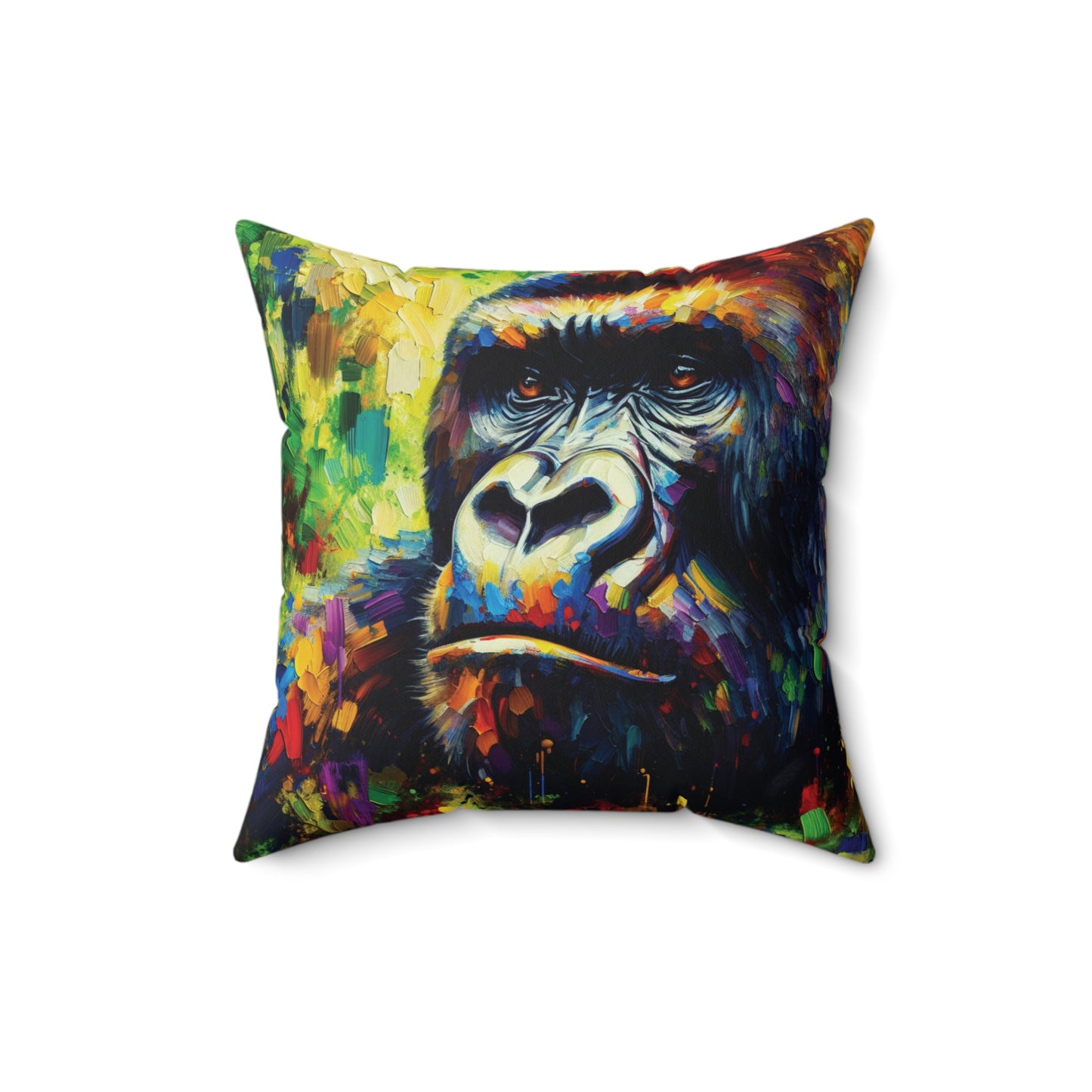 Pensive Gorilla - Square Pillows