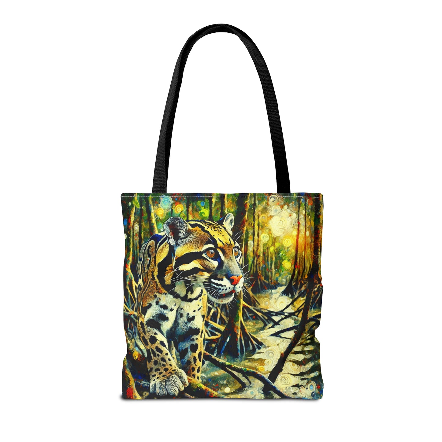 Clouded Leopard with Mangrove Trees - Tote Bag