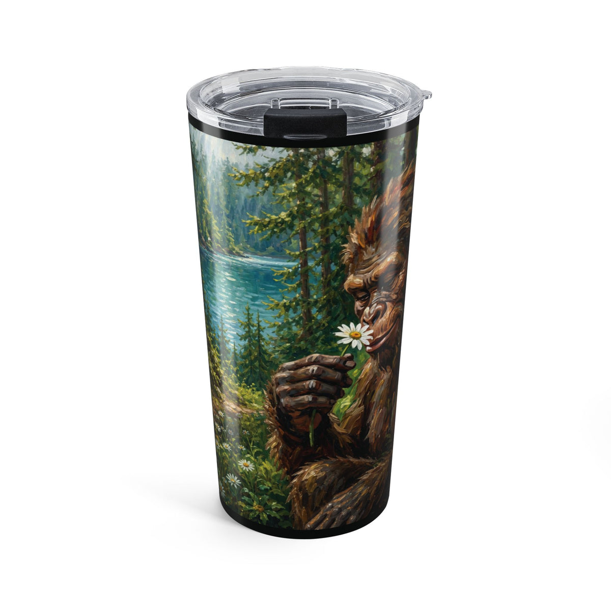 Sasquatch Forest 20oz Tumbler — Bigfoot Nature Travel Mug