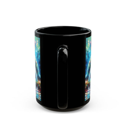 Manatee Garden - Black Mug (11oz, 15oz)
