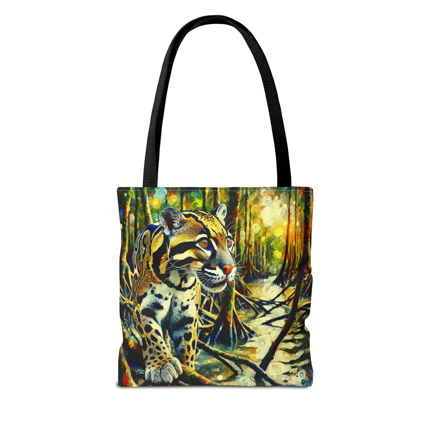 Clouded Leopard with Mangrove Trees - Tote Bag